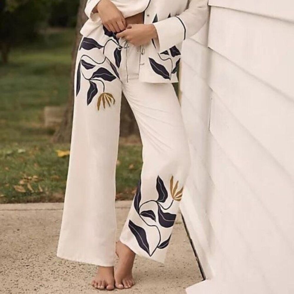 Anthropologie Kenzie Parrott Graphic Pajama Bottoms Size XL